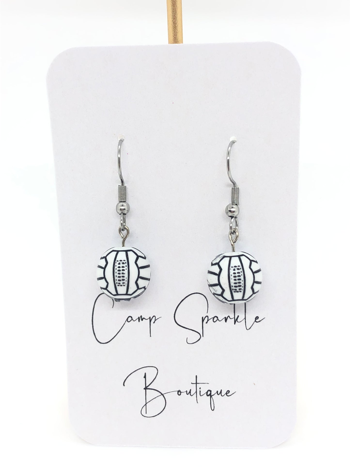 Volleyball earrings-hook