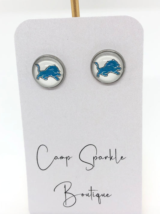 Detroit Lions earrings-posts