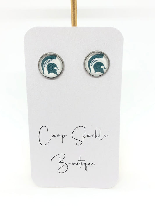 Michigan State Spartans earrings-posts