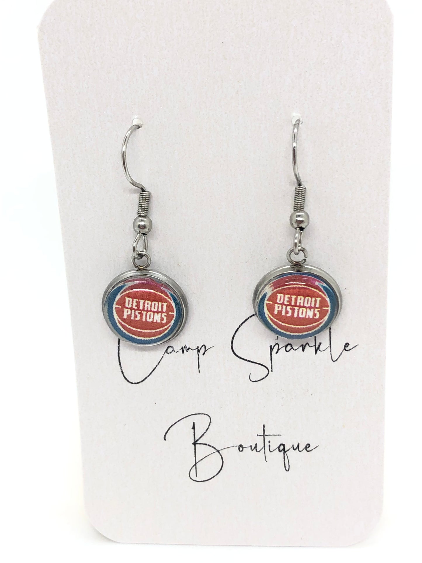 Detroit Pistons earrings-hook