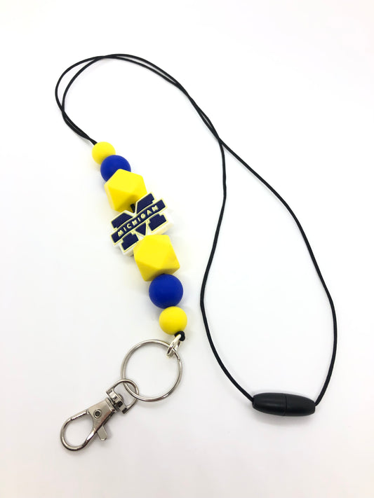 University of Michigan-lanyard-silicone