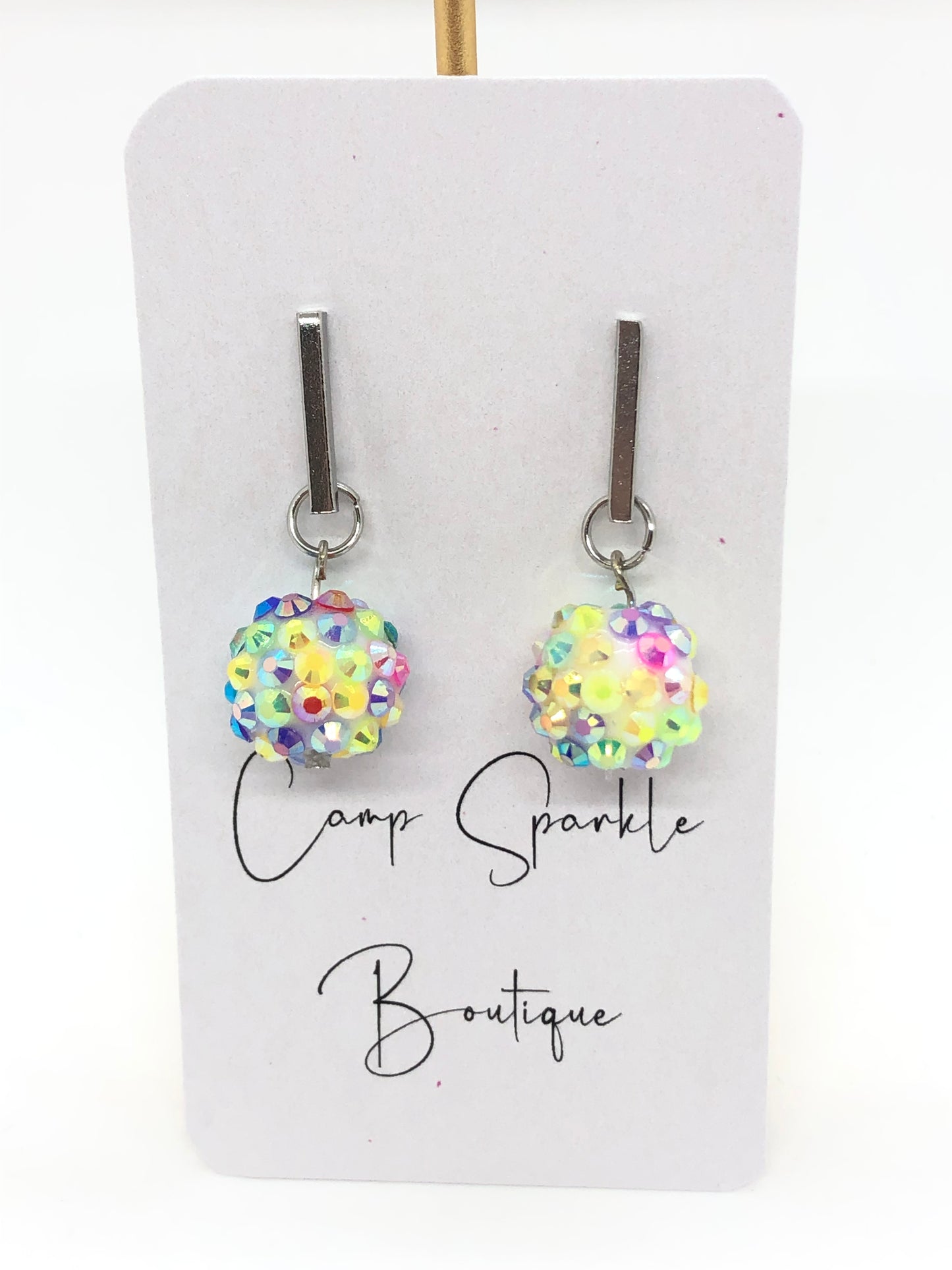 Sherbet ball earrings-dangle-bumpy