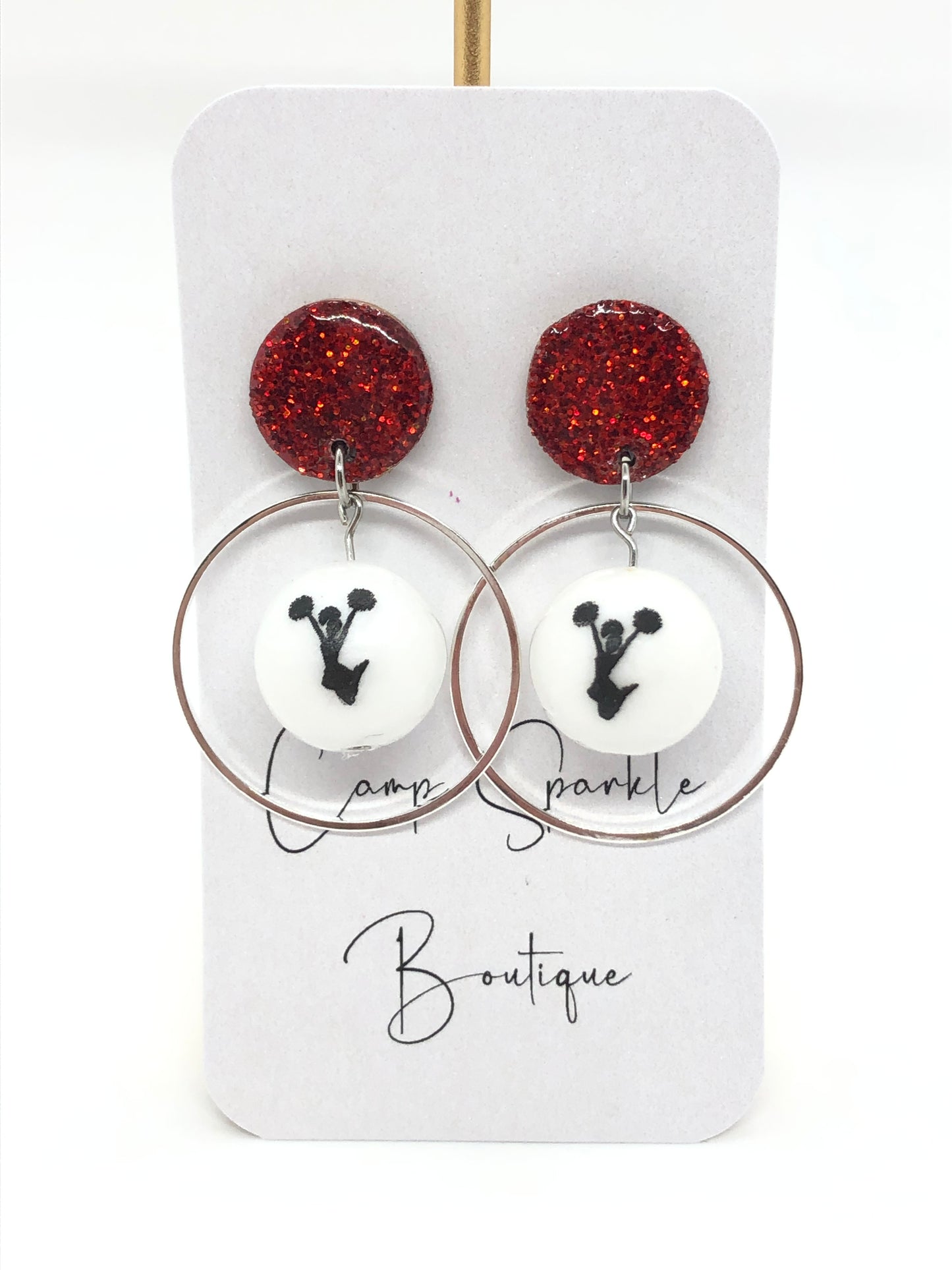 Cheerleading earrings-dangles