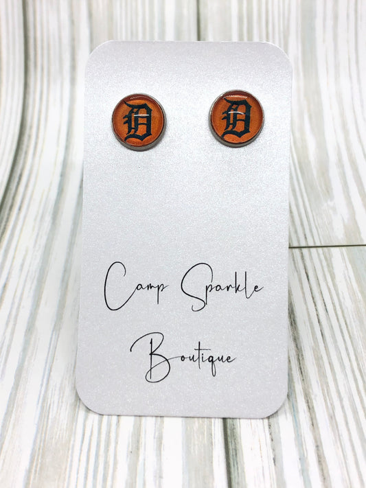 Detroit Tigers earrings-posts