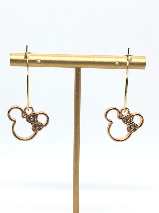 Mickey Mouse earrings-hoops